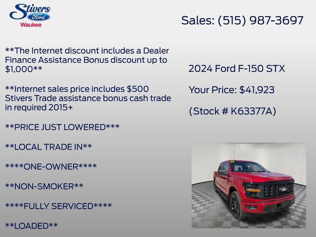 Certified 2024 Ford F150 STX w/ STX Black Appearance Package image 15