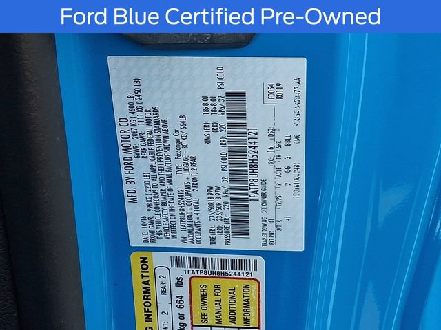 Certified 2017 Ford Mustang Premium RWD image 28