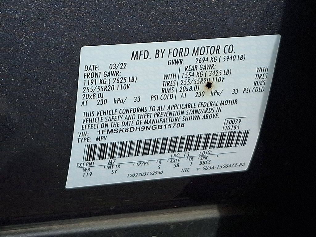 Certified 2022 Ford Explorer XLT w/ Equipment Group 202A AWD/4WD image 28