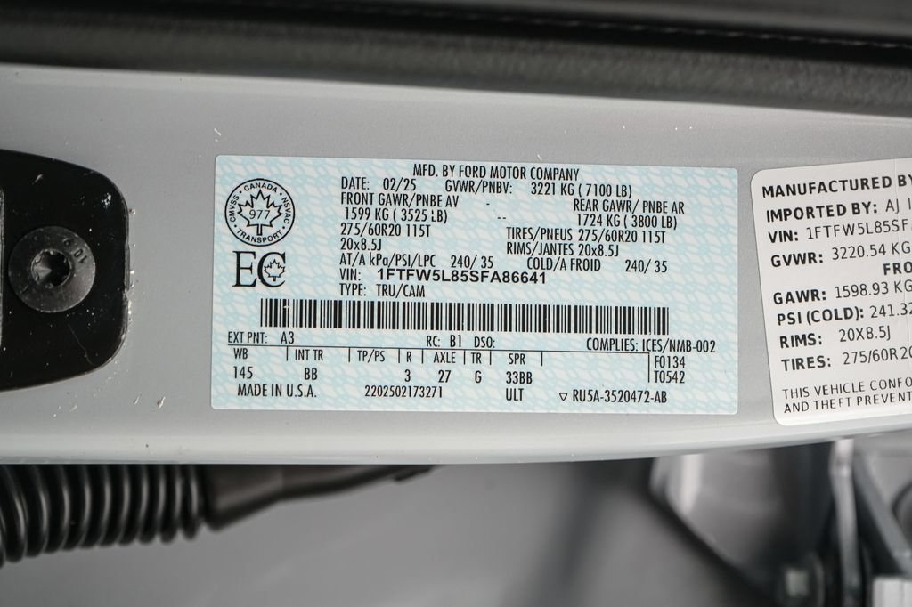 Certified 2025 Ford F150 Lariat AWD/4WD image 24