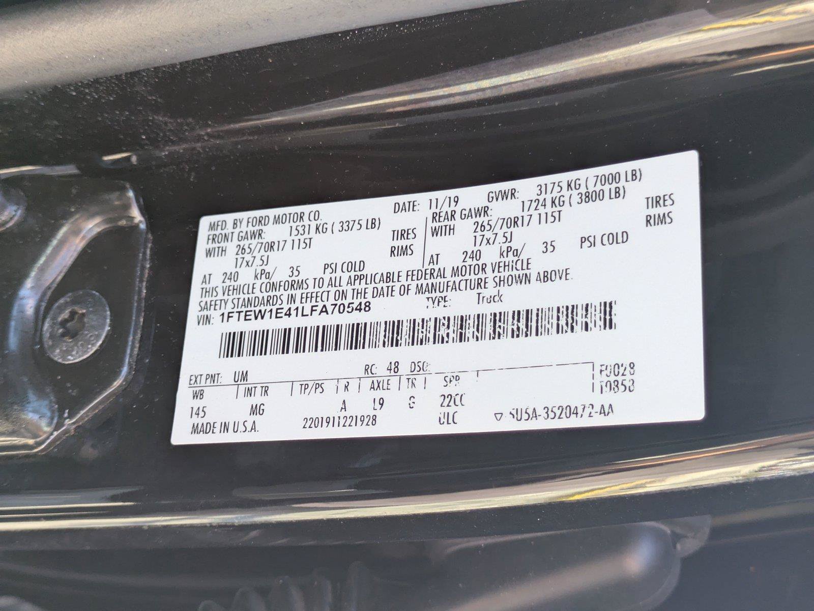 Certified 2020 Ford F150 XLT AWD/4WD image 24