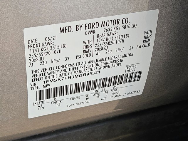 Certified 2021 Ford Explorer Limited w/ Equipment Group 301A RWD image 26