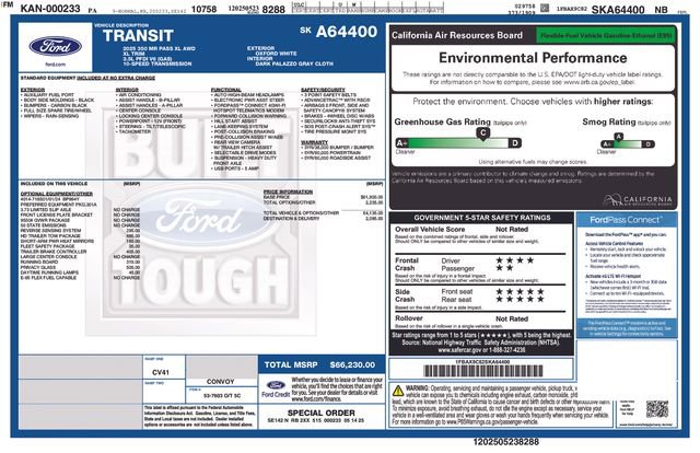 Certified 2025 Ford Transit 350 XL AWD/4WD image 12