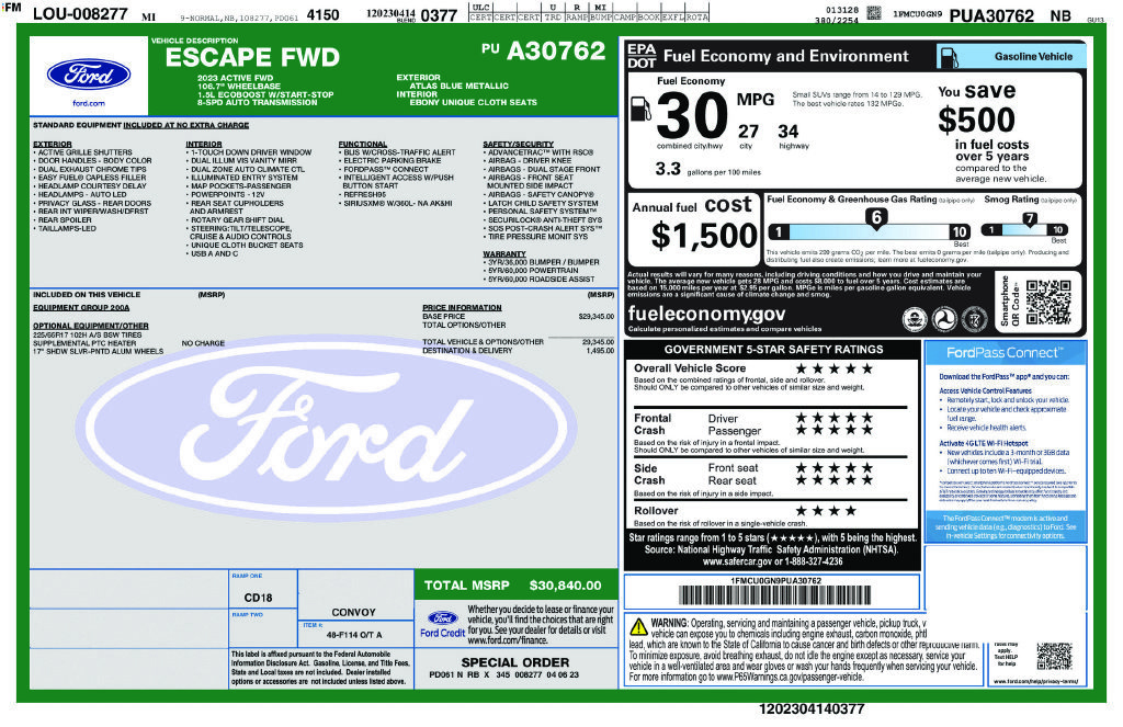 Certified 2023 Ford Escape Active FWD image 5
