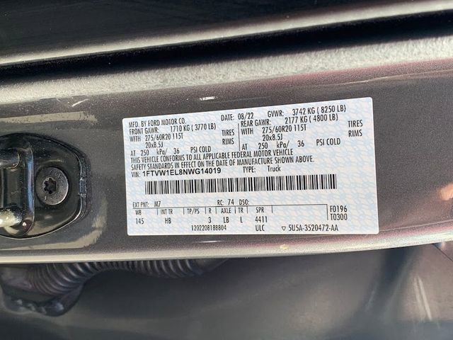 Certified 2022 Ford F150 Lightning Lariat AWD/4WD image 27