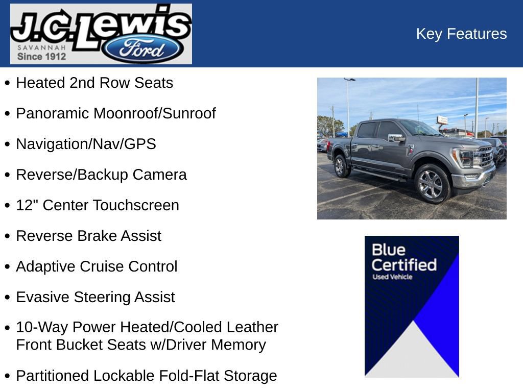 Certified 2023 Ford F150 Lariat w/ Equipment Group 502A High image 35