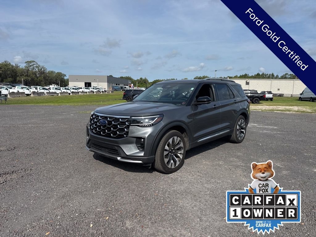 Certified 2025 Ford Explorer Platinum w/ LUX Leather Package AWD/4WD image 1