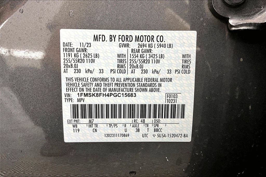 Certified 2023 Ford Explorer Limited w/ Limited Technology Package AWD/4WD image 36