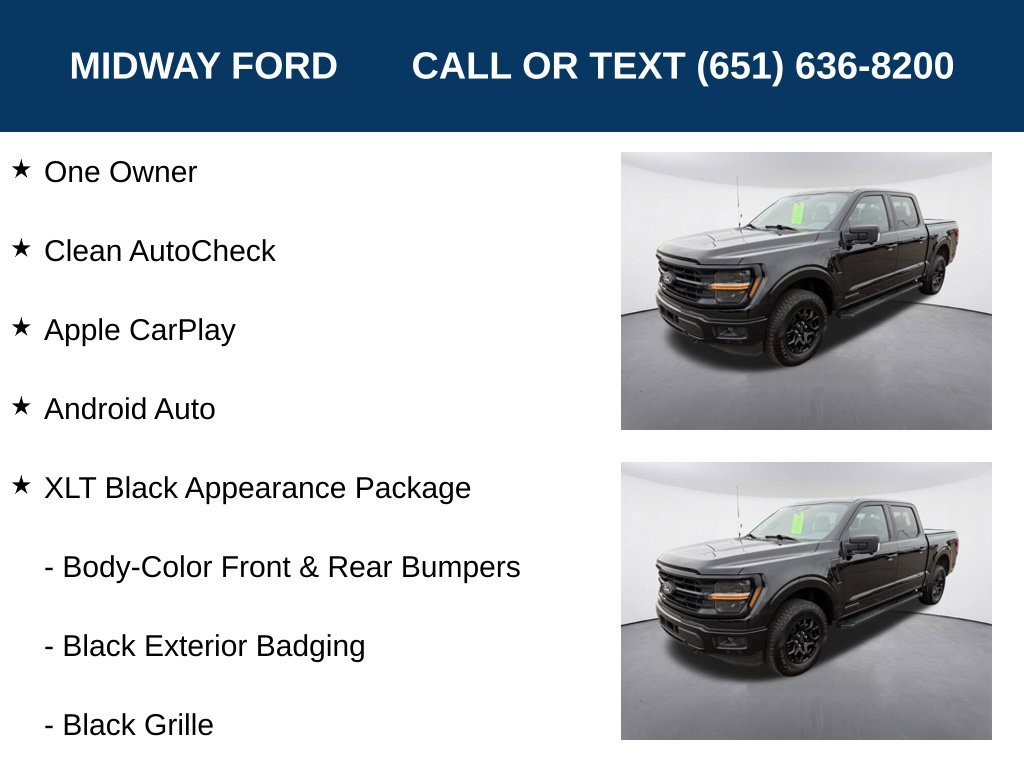 Certified 2024 Ford F150 XLT w/ Equipment Group 302A MID AWD/4WD image 7