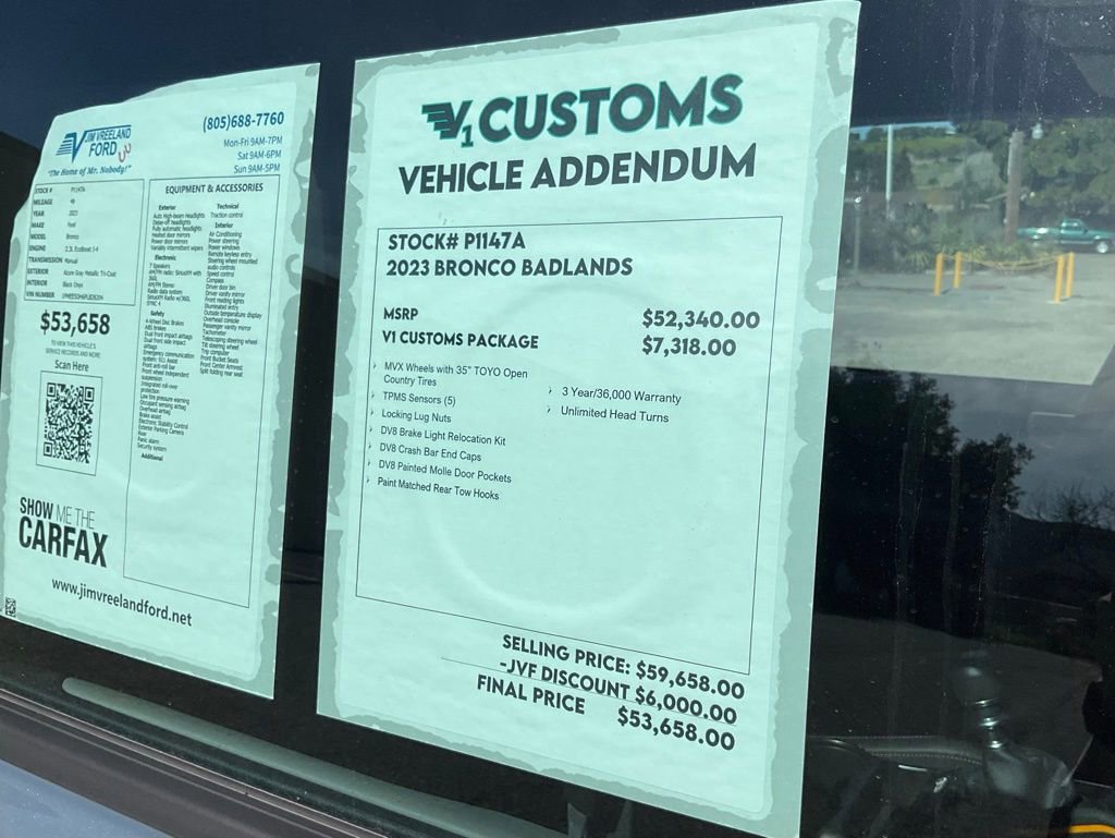 Certified 2023 Ford Bronco Badlands image 87