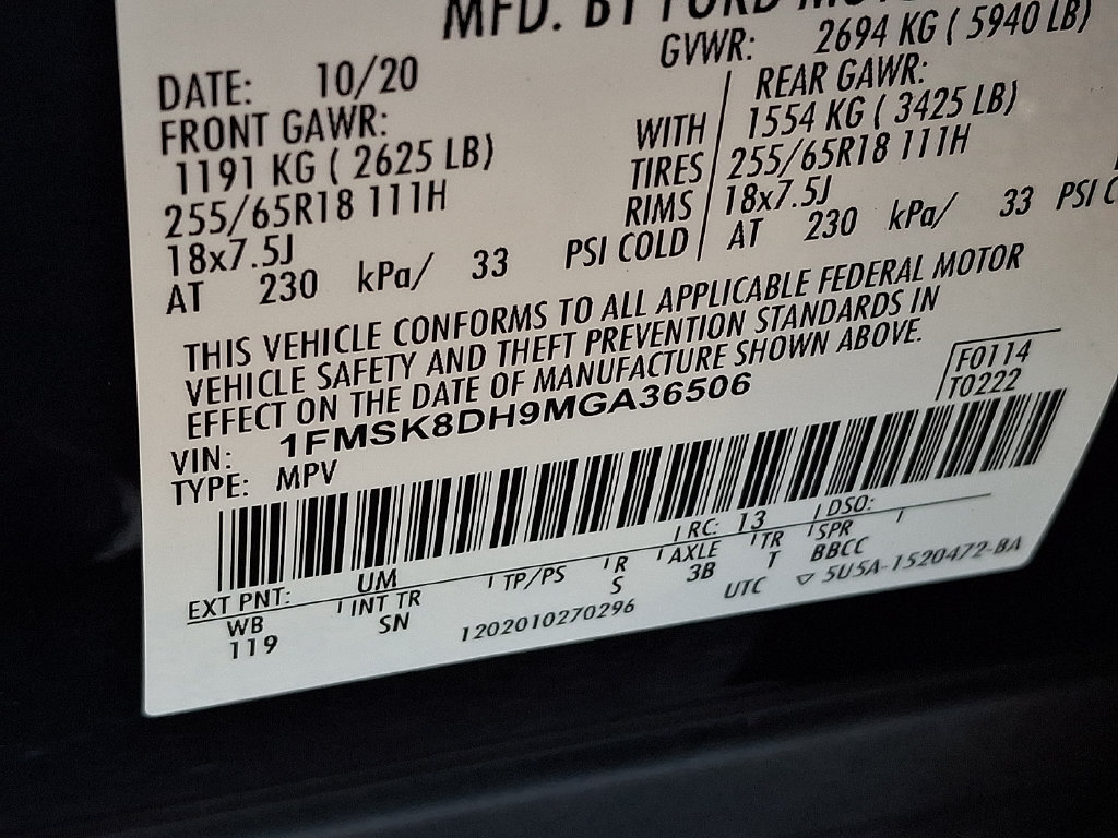 Certified 2021 Ford Explorer XLT w/ Equipment Group 202A AWD/4WD image 27