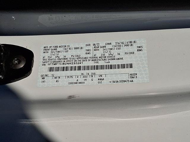 Certified 2022 Ford F150 XL w/ Equipment Group 101A High RWD image 24