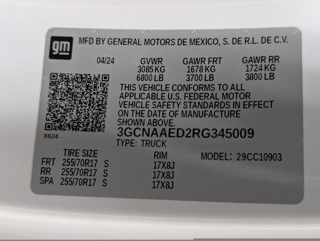Used 2024 Chevrolet Silverado 1500 W/T w/ WT Fleet Convenience Package RWD image 21