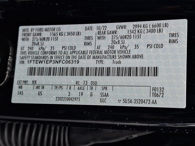 Certified 2022 Ford F150 XLT w/ Equipment Group 302A High AWD/4WD image 29