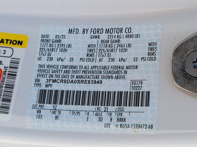 Certified 2025 Ford Bronco Sport Badlands AWD/4WD image 14