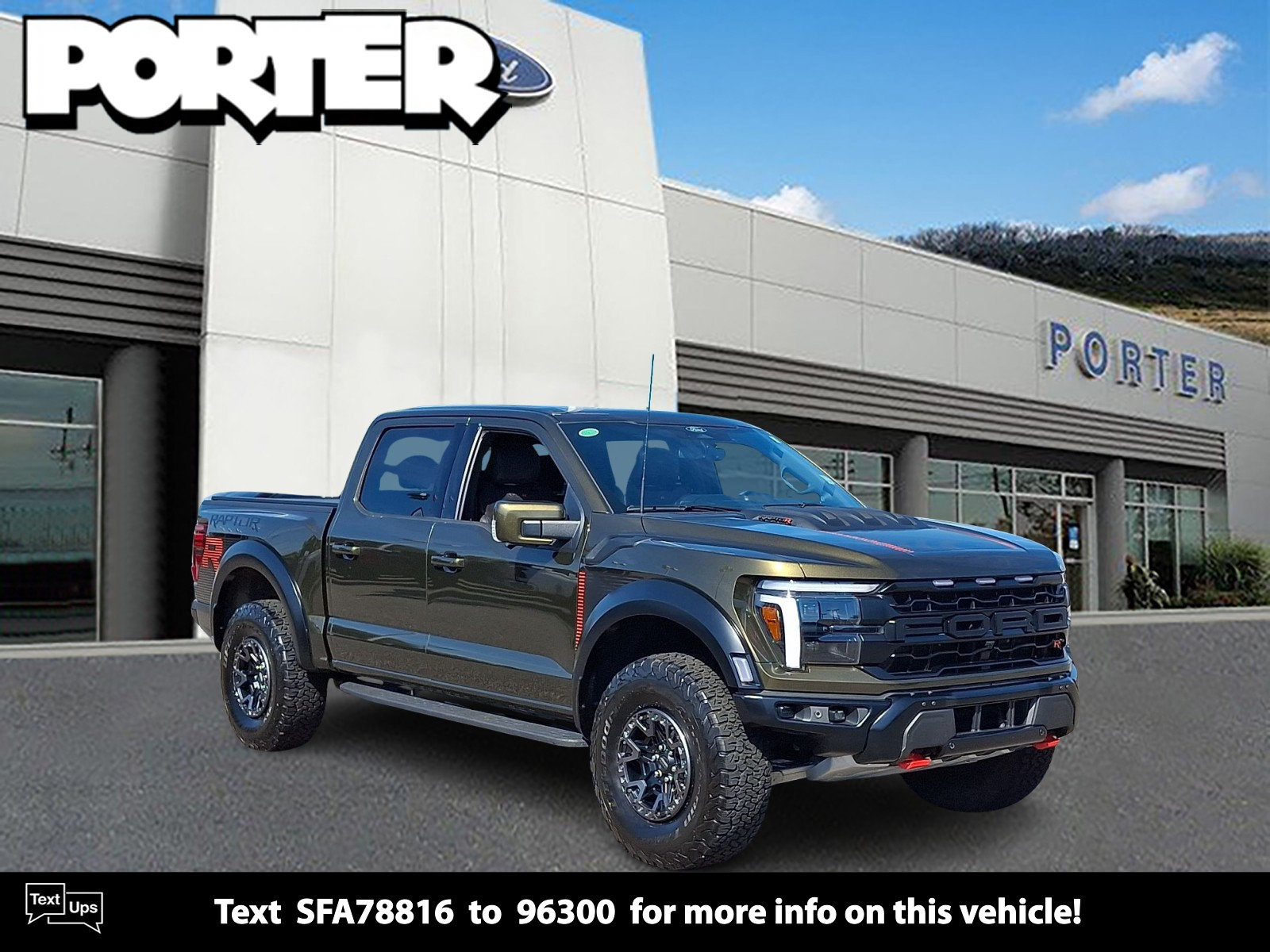 Certified 2025 Ford F150 Raptor w/ Equipment Group 803A Raptor R AWD/4WD image 1