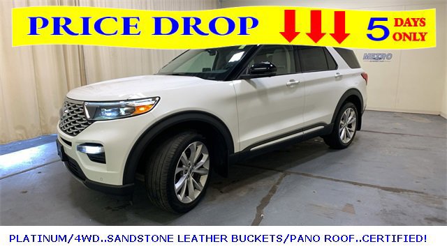 Certified 2022 Ford Explorer Platinum w/ Equipment Group 601A