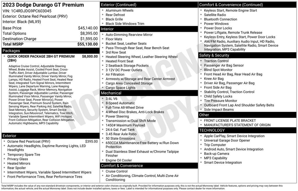 Used 2023 Dodge Durango GT AWD/4WD image 48