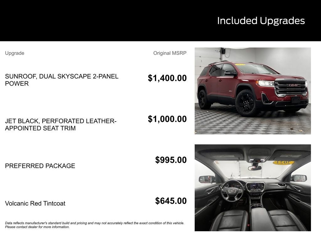 Used 2023 GMC Acadia AT4 w/ Preferred Package image 10