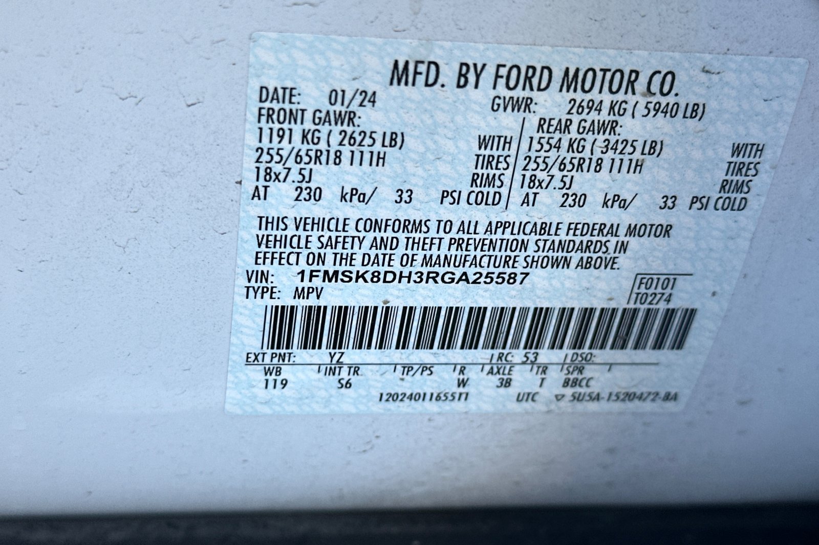 Certified 2024 Ford Explorer XLT w/ Equipment Group 202A AWD/4WD image 28