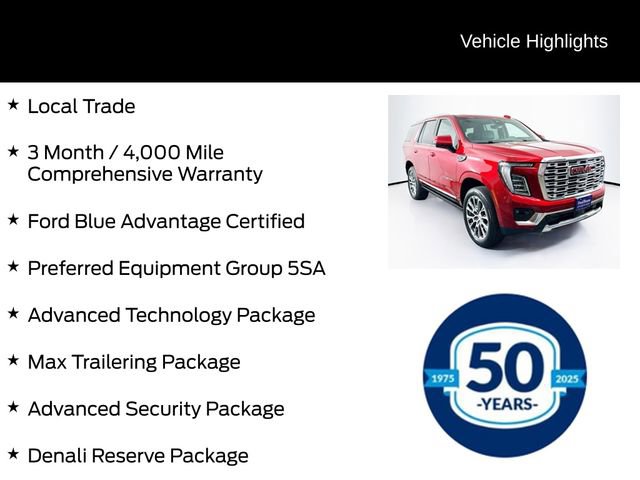 Used 2025 GMC Yukon Denali w/ Denali Reserve Package AWD/4WD image 6