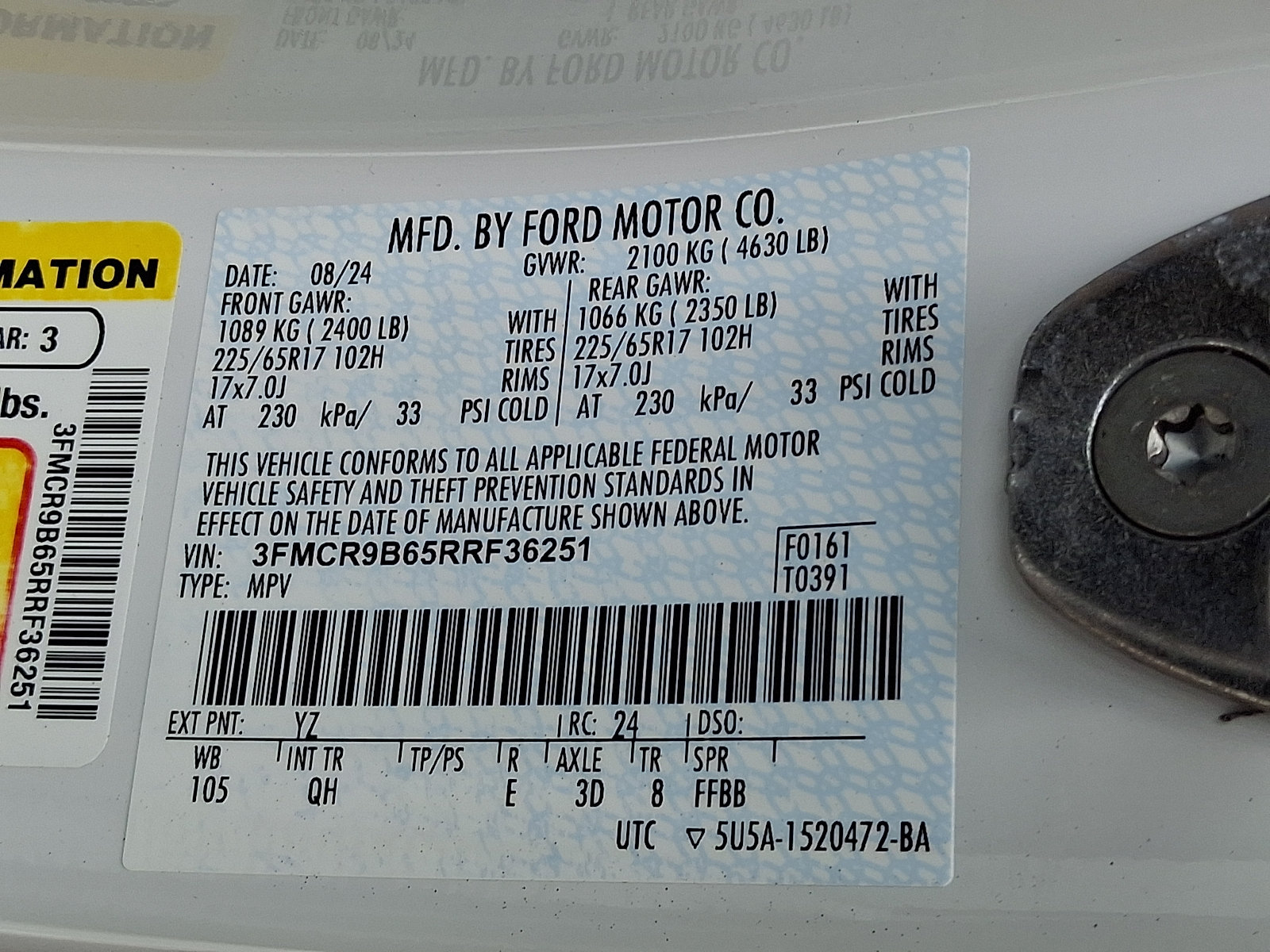 Certified 2024 Ford Bronco Sport Big Bend AWD/4WD image 27