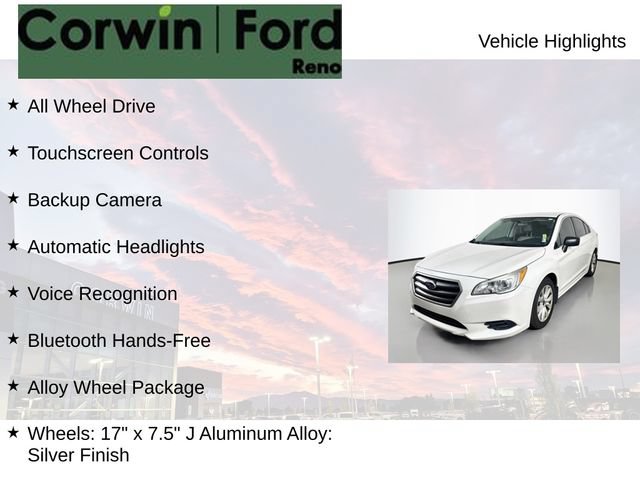 Used 2017 Subaru Legacy 2.5i w/ Alloy Wheel Package AWD/4WD image 8