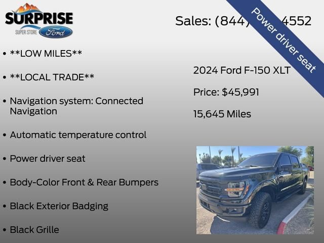 Certified 2024 Ford F150 XLT w/ XLT Black Appearance Package AWD/4WD image 17