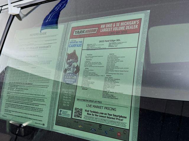 Certified 2022 Ford Edge SEL w/ Convenience Package image 14