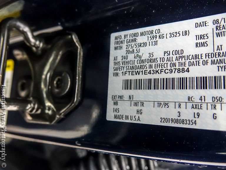 Certified 2019 Ford F150 Lariat w/ Equipment Group 502A Luxury AWD/4WD image 30