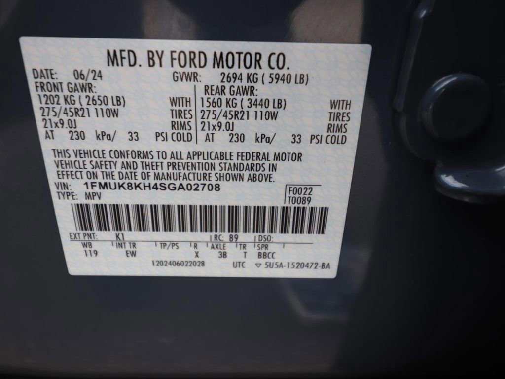 Certified 2025 Ford Explorer ST-Line w/ Premium Package image 25