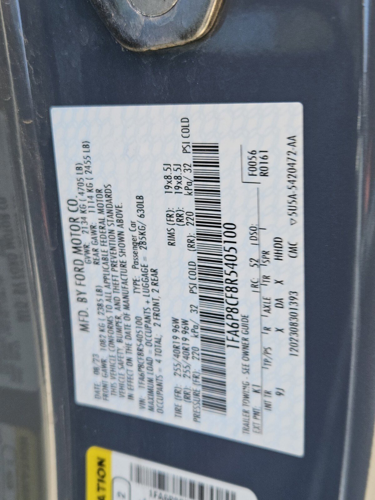 Certified 2024 Ford Mustang GT Premium w/ Mustang Nite Pony Package image 29