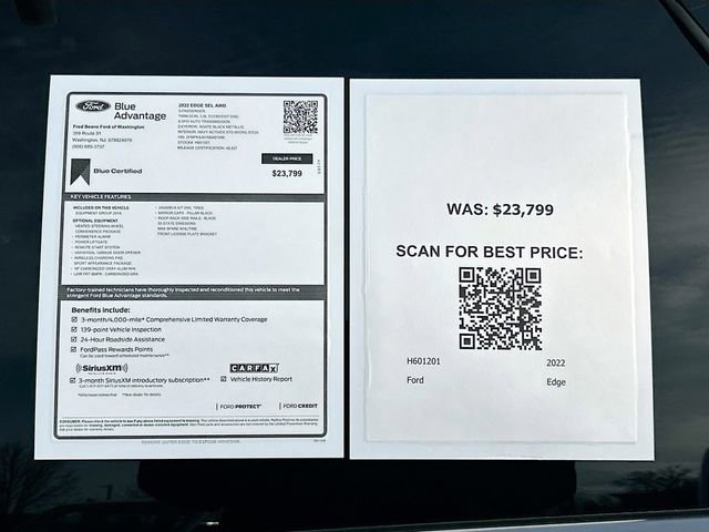 Certified 2022 Ford Edge SEL w/ Sport Appearance Package image 34