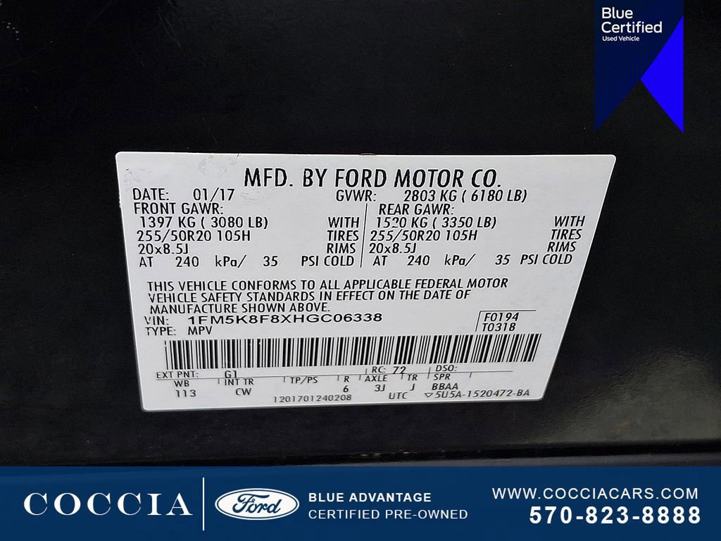 Certified 2017 Ford Explorer Limited image 28