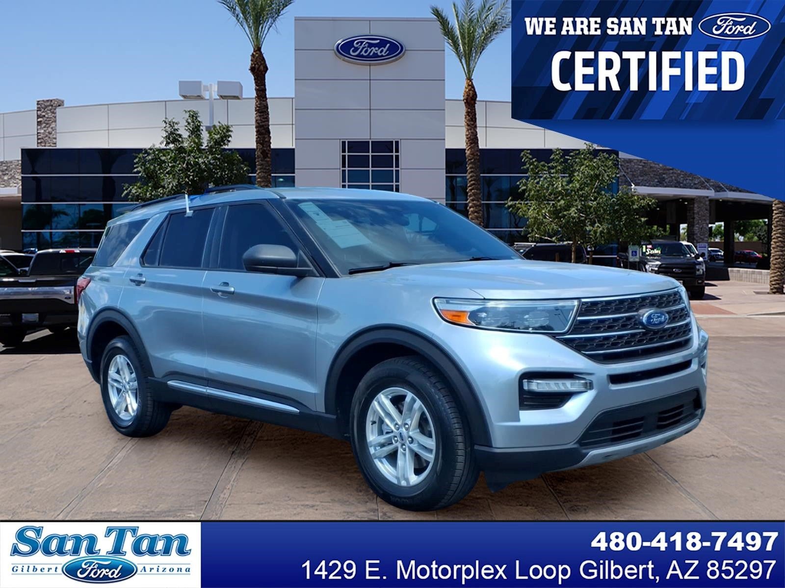Certified 2022 Ford Explorer XLT w/ Equipment Group 202A AWD/4WD image 1