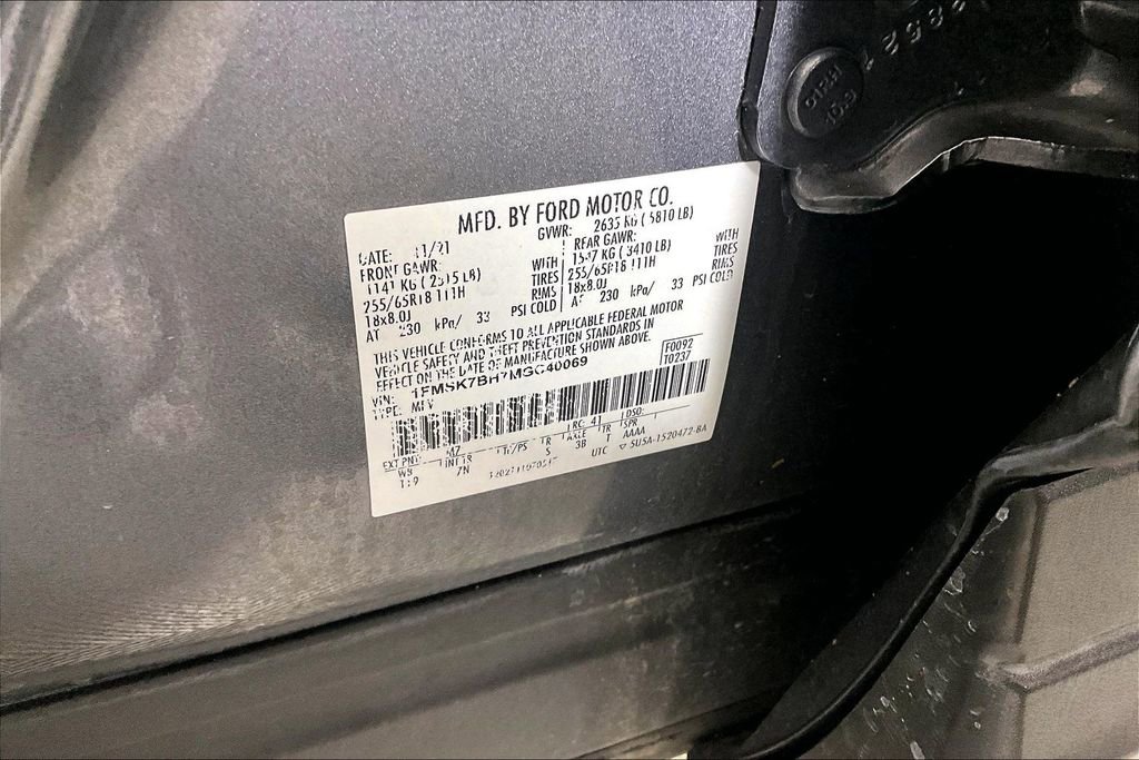 Certified 2021 Ford Explorer 2WD image 27