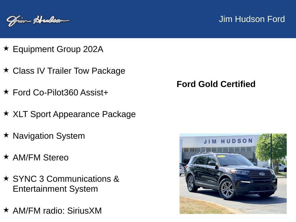 Certified 2023 Ford Explorer XLT w/ Equipment Group 202A RWD image 12
