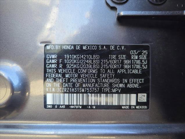 Used 2025 Honda HR-V LX image 27