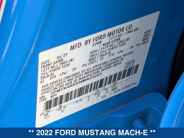 Certified 2022 Ford Mustang Mach-E GT AWD/4WD image 24