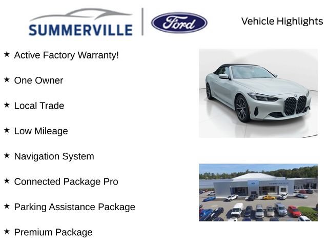 Used 2025 BMW 430i Convertible w/ Premium Package RWD image 2
