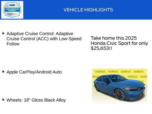 Used 2025 Honda Civic Sport image 18
