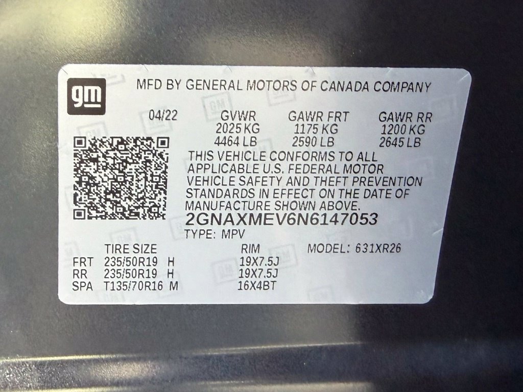 Used 2022 Chevrolet Equinox RS w/ LPO, Cargo Package FWD image 31
