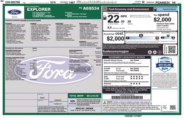Certified 2023 Ford Explorer XLT w/ Equipment Group 202A AWD/4WD image 16