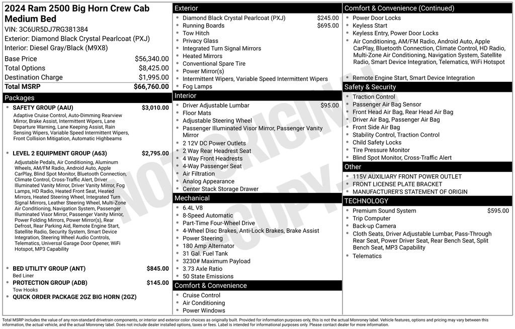 Used 2024 RAM 2500 Big Horn w/ Safety Group AWD/4WD image 10