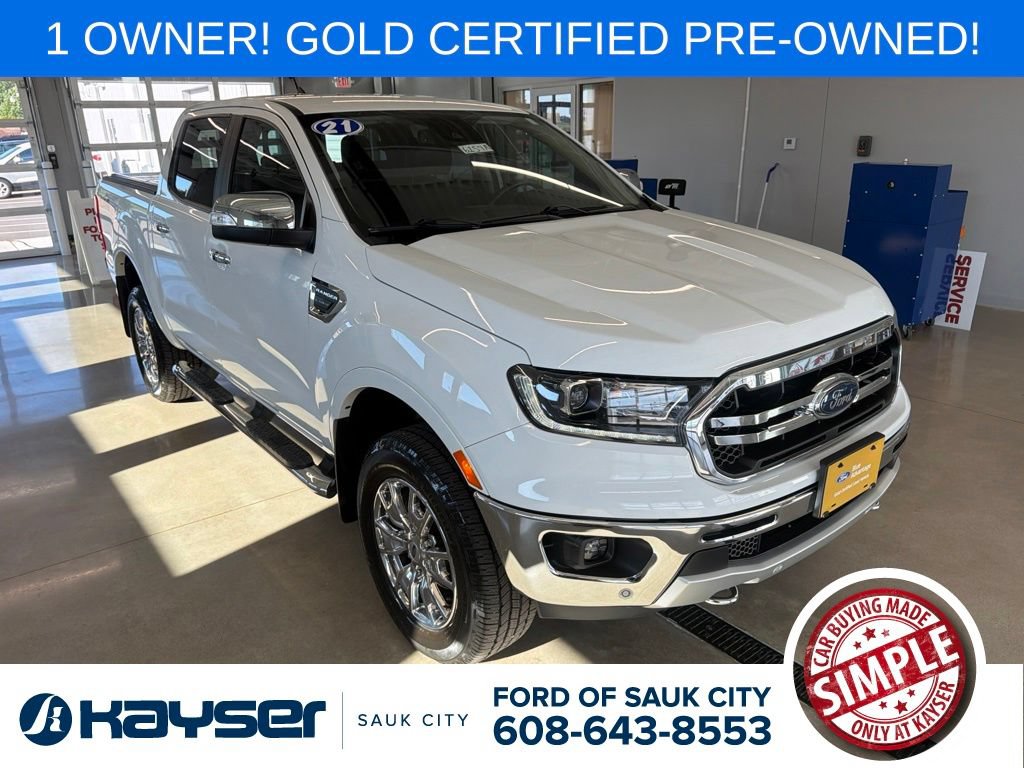 Certified 2021 Ford Ranger Lariat w/ Equipment Group 501A High AWD/4WD 360° Tour