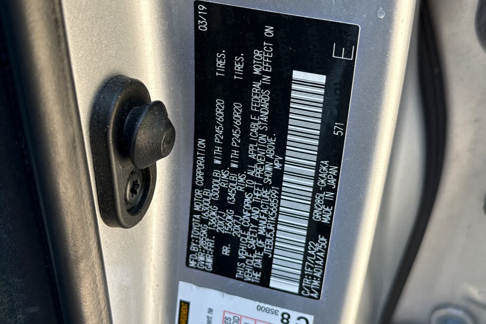Used 2019 Toyota 4Runner Limited AWD/4WD image 31