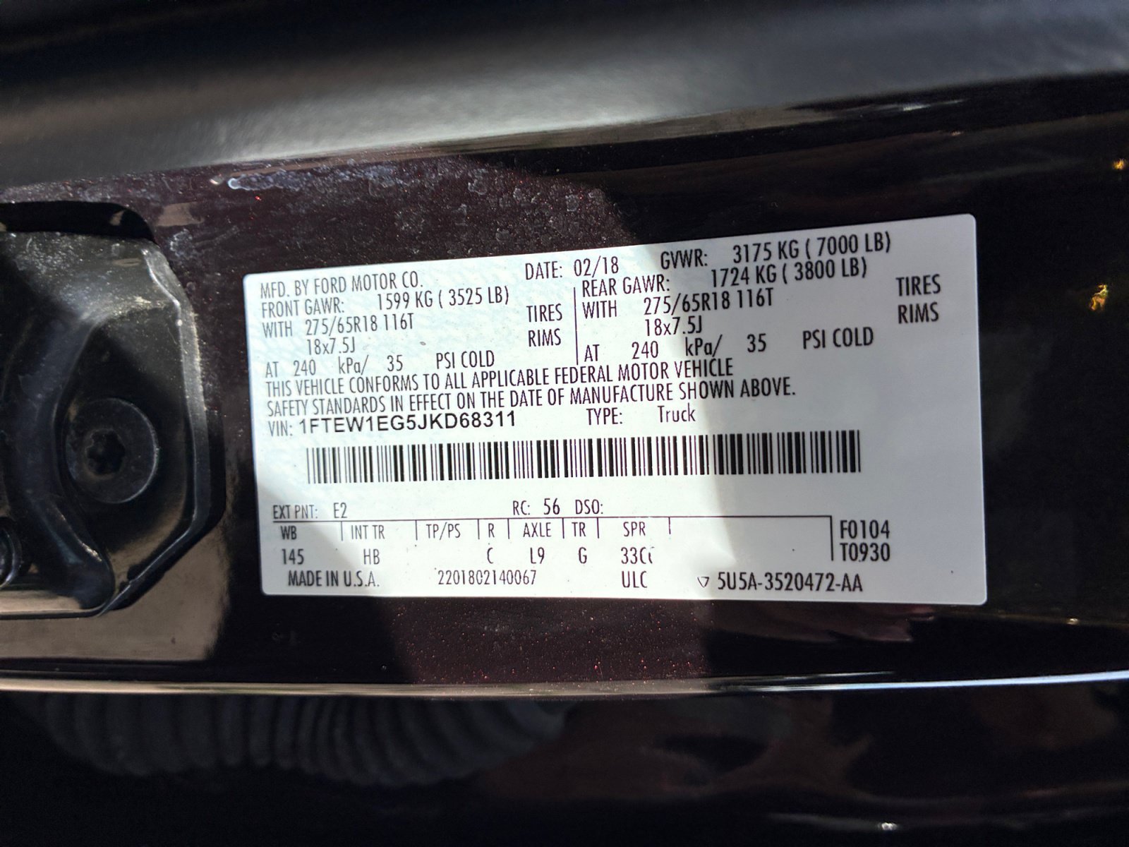 Certified 2018 Ford F150 Lariat AWD/4WD image 24