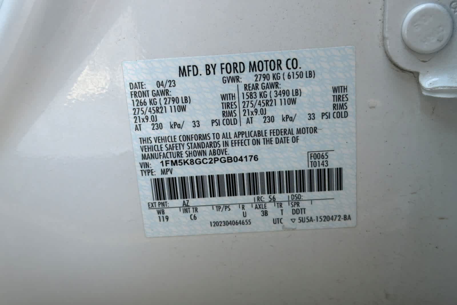Certified 2023 Ford Explorer ST w/ Equipment Group 401A AWD/4WD image 2