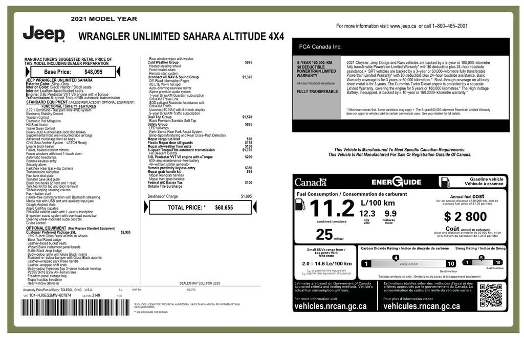 Used 2021 Jeep Wrangler Unlimited Sahara AWD/4WD image 5