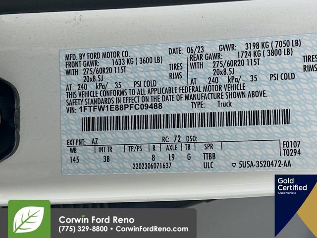 Certified 2023 Ford F150 Platinum w/ Equipment Group 701A High AWD/4WD image 36